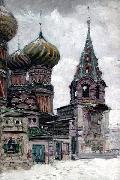 Nikolay Nikanorovich Dubovskoy St. Basil's Cathedral USA oil painting artist